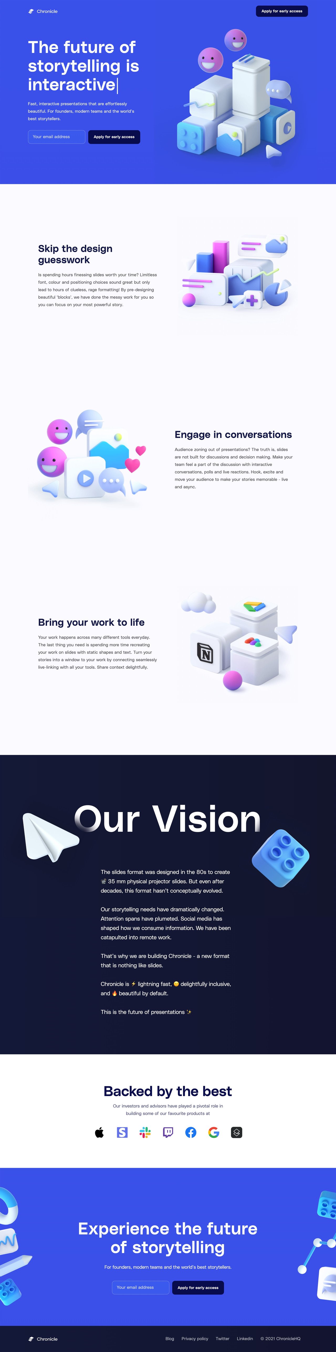 Chronicle Website Screenshot