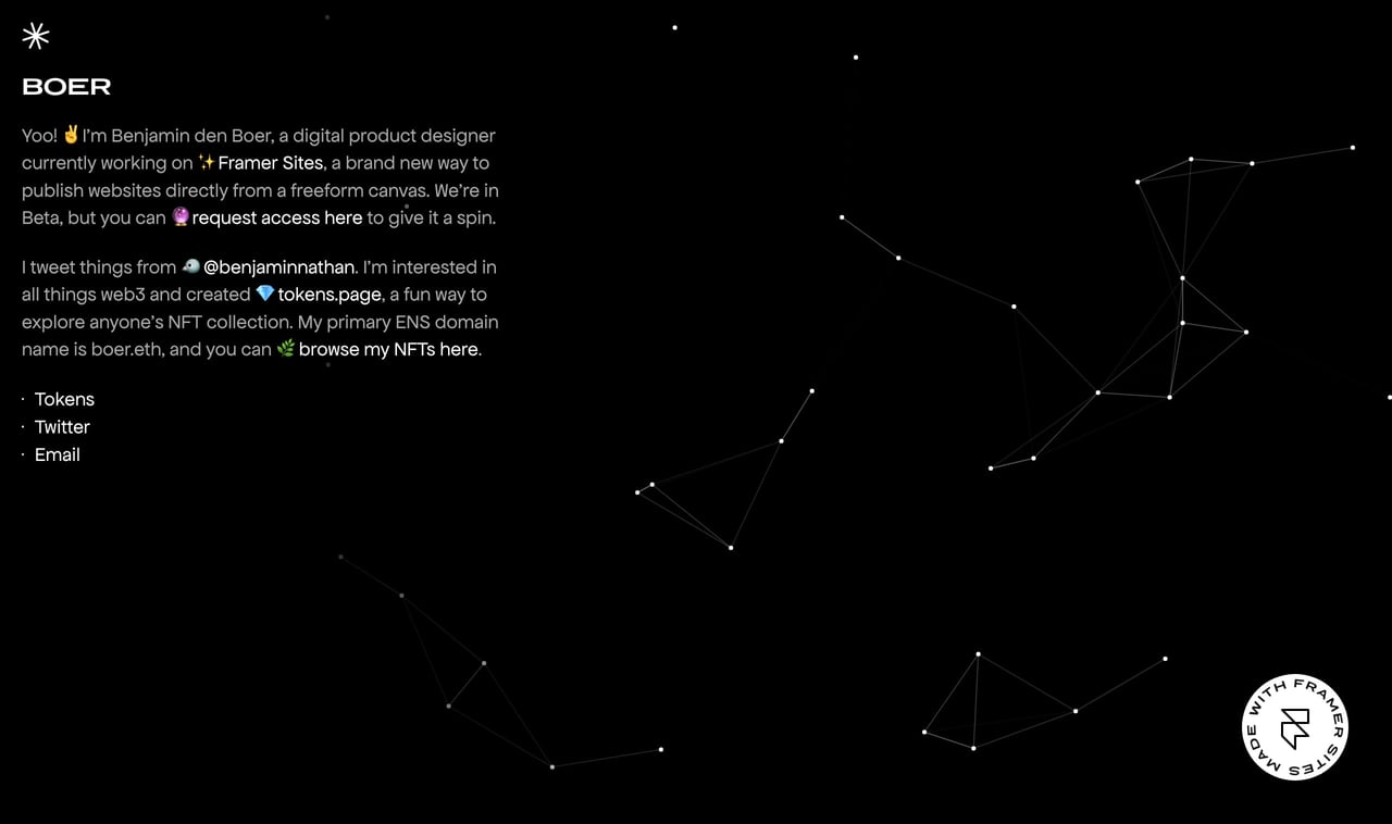 Benjamin den Boer Website Screenshot