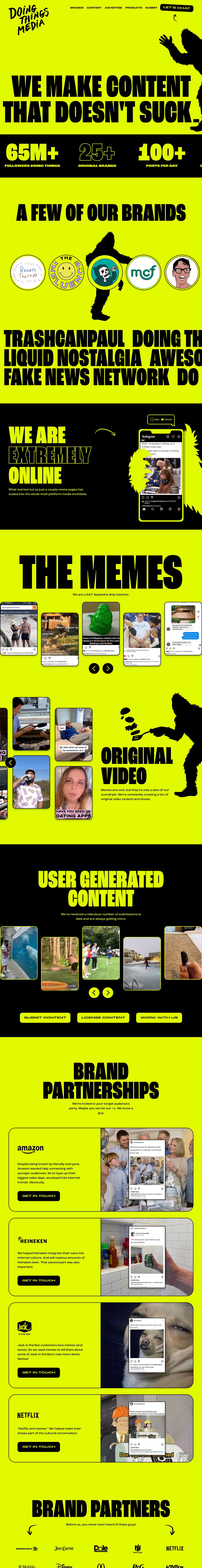 Doing Things Media Website Screenshot