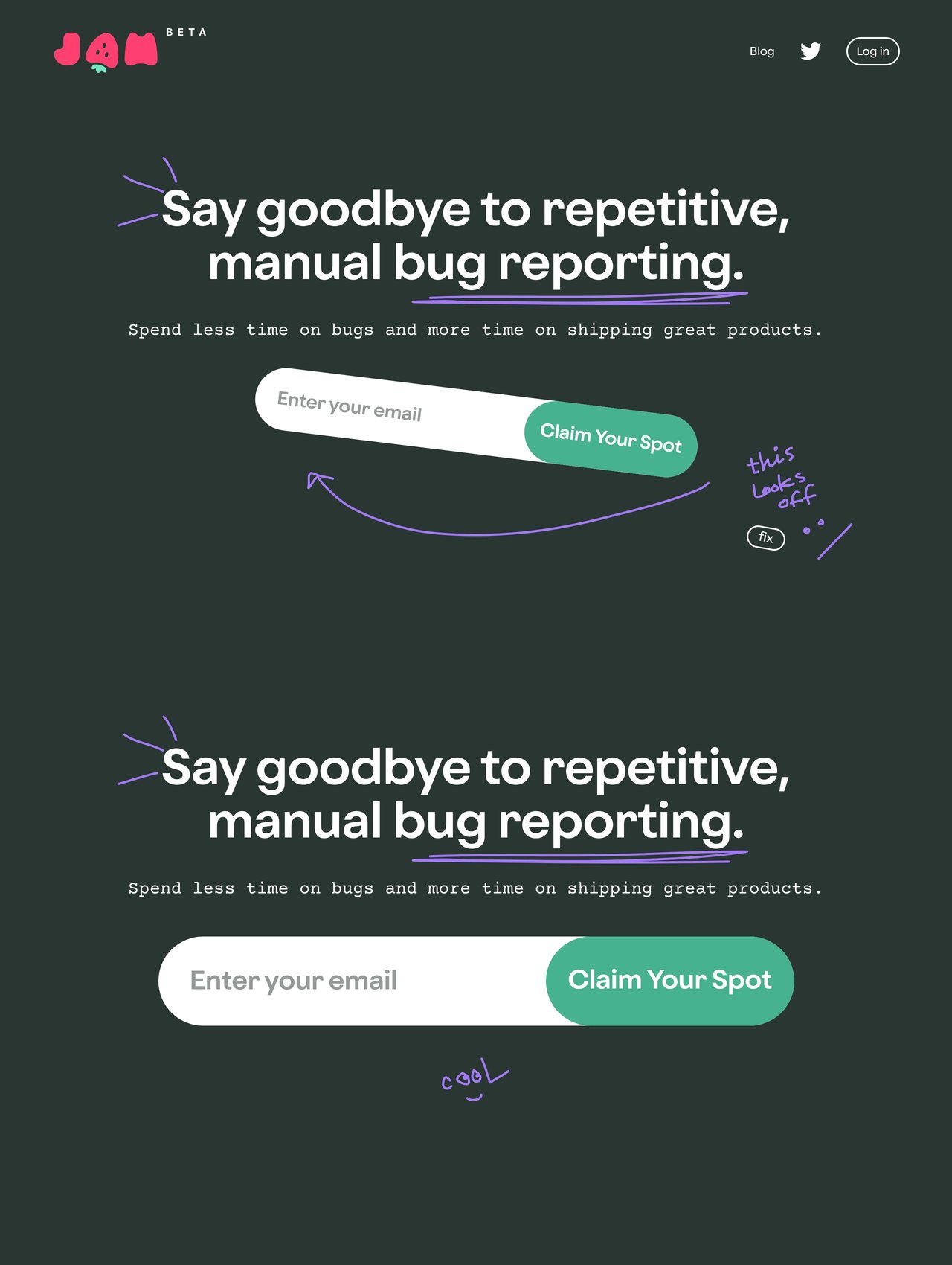 Jam Website Screenshot