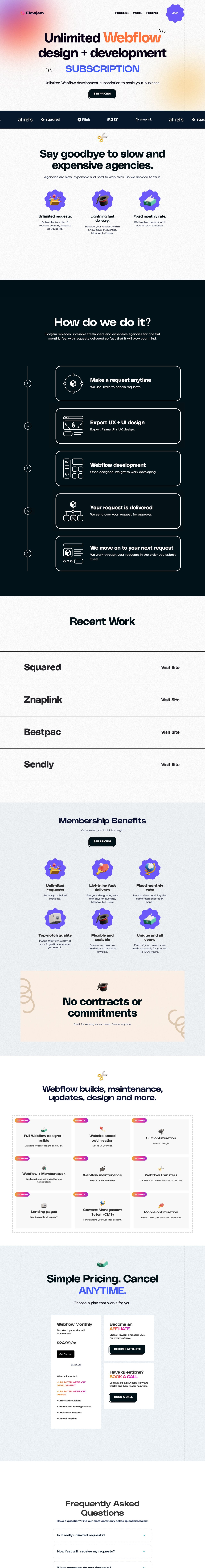 Flowjam Website Screenshot