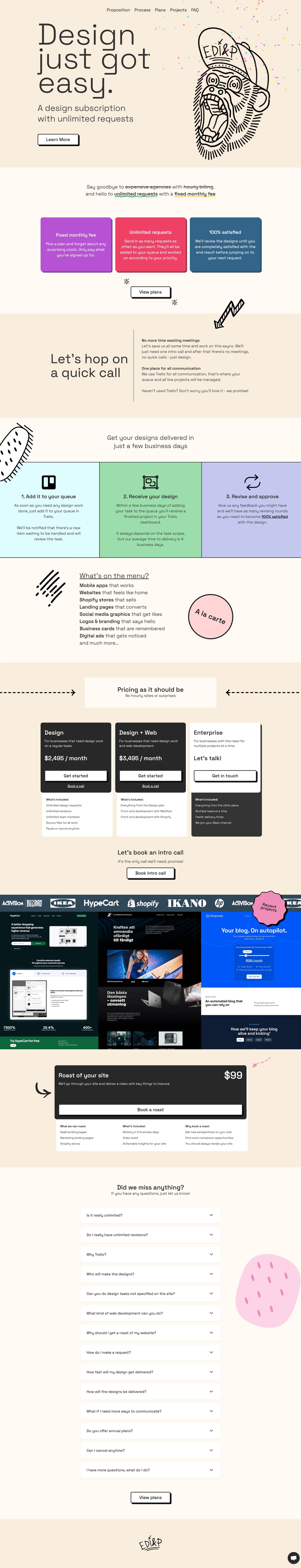 Edi & P Website Screenshot