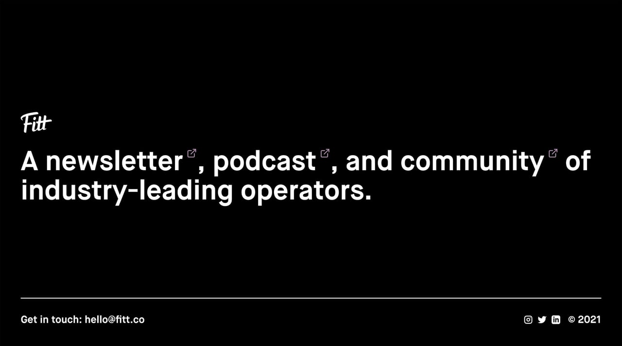 Fitt Website Screenshot