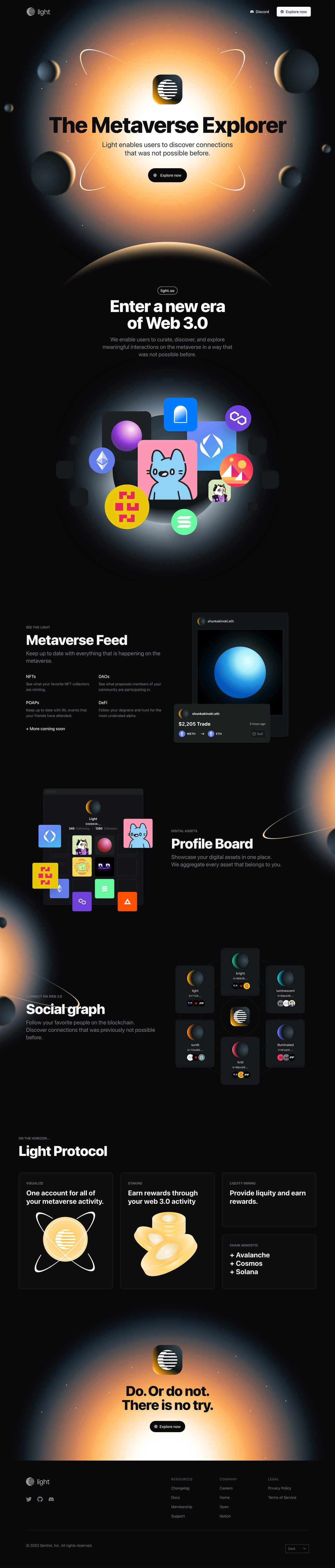 Light Website Screenshot