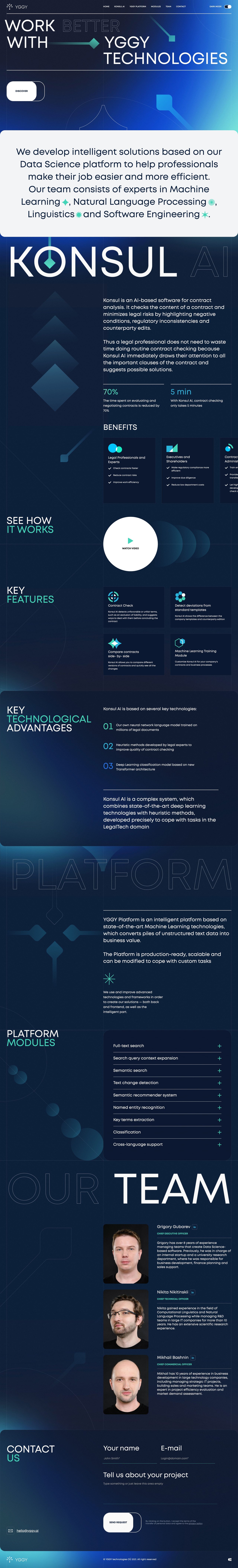 YGGY Website Screenshot