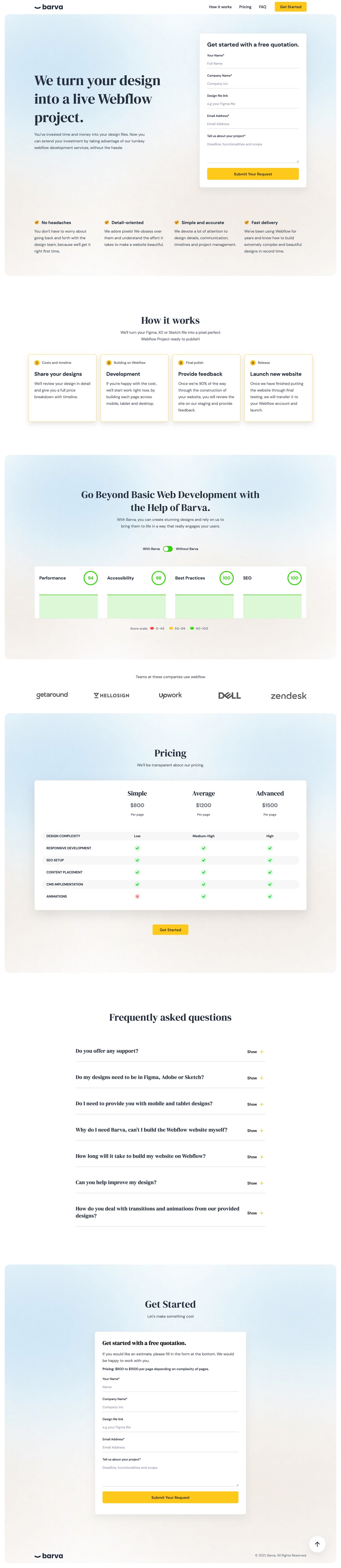 Barva Website Screenshot