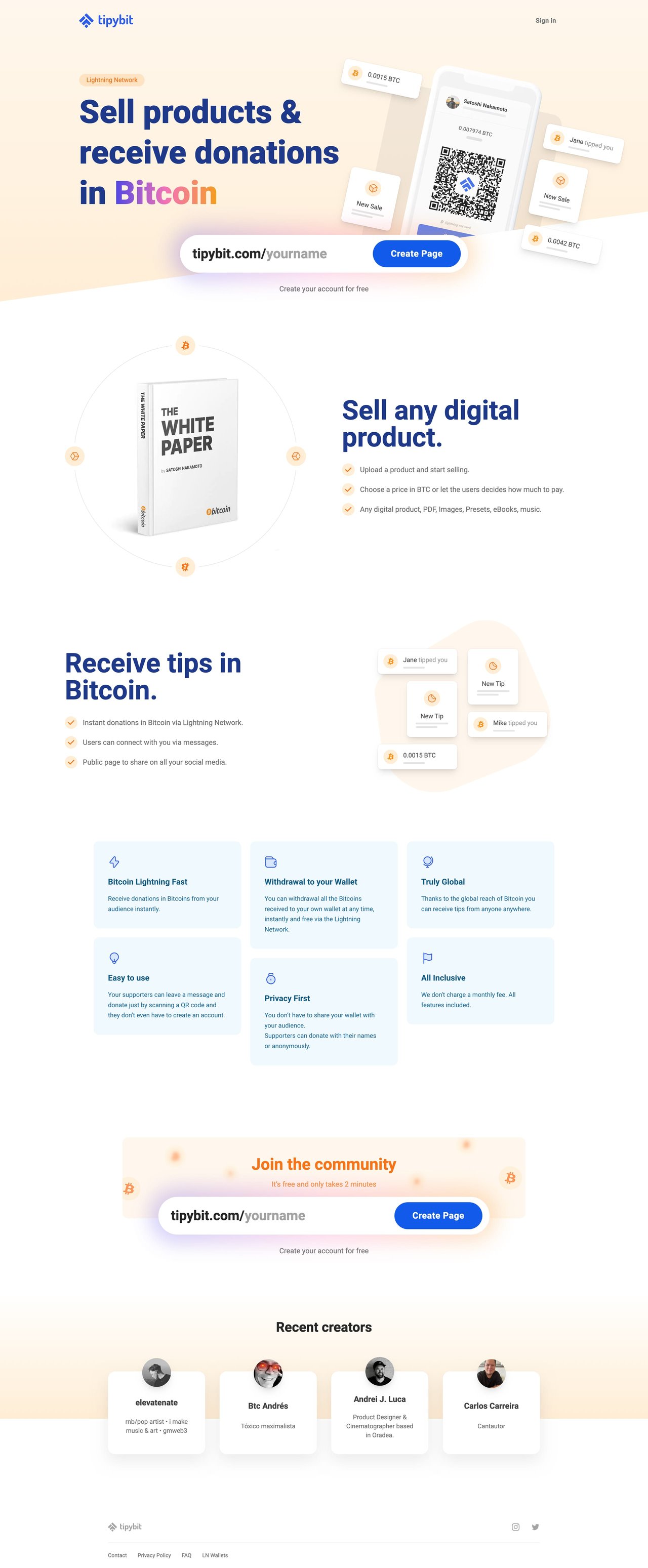 tipybit Website Screenshot