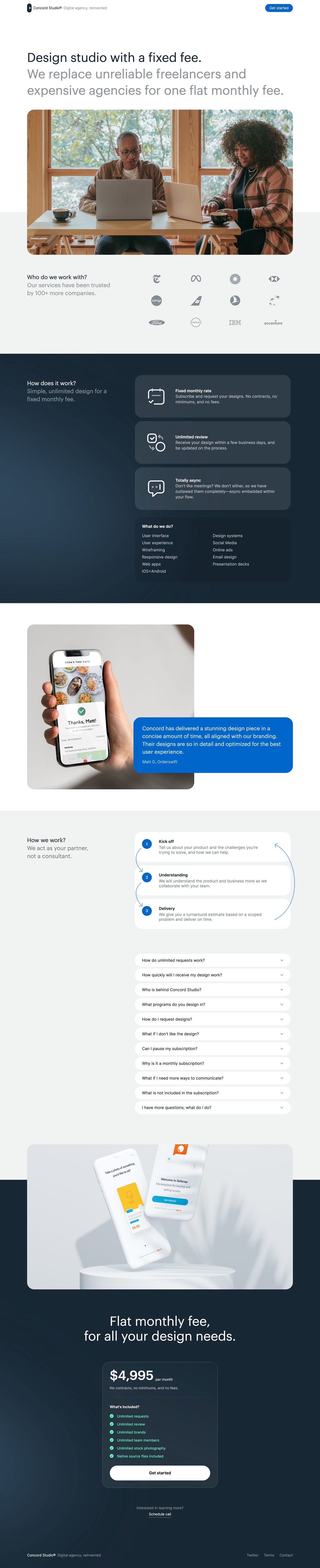 Concord Studio Website Screenshot