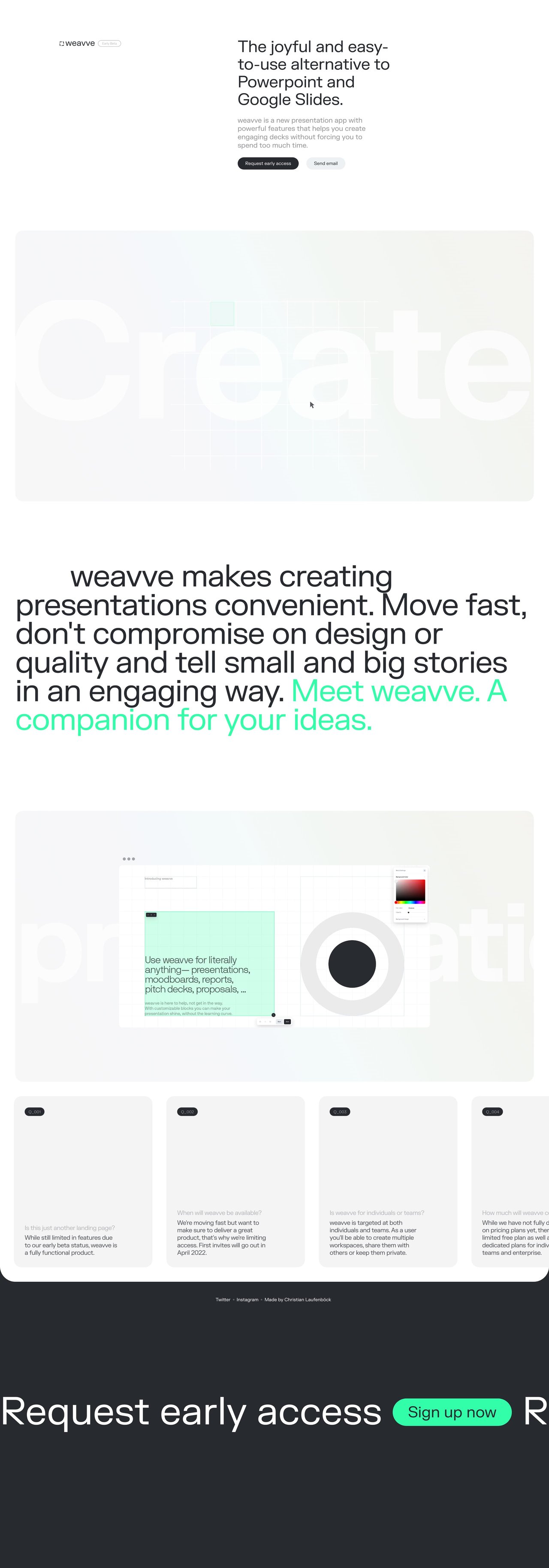 weavve Website Screenshot