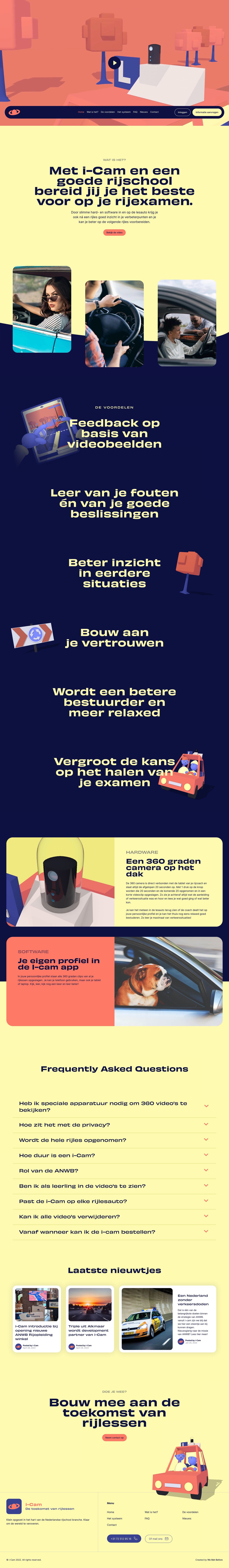 i-Cam Website Screenshot