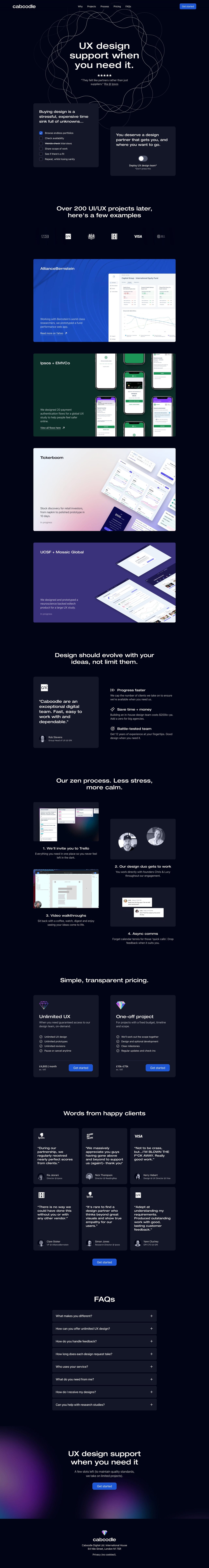 Caboodle Studio Website Screenshot