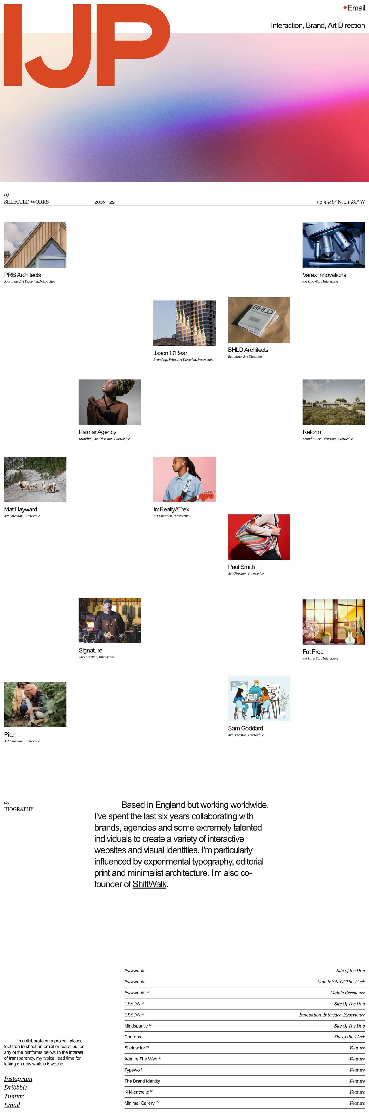 Isaac Powell Website Screenshot