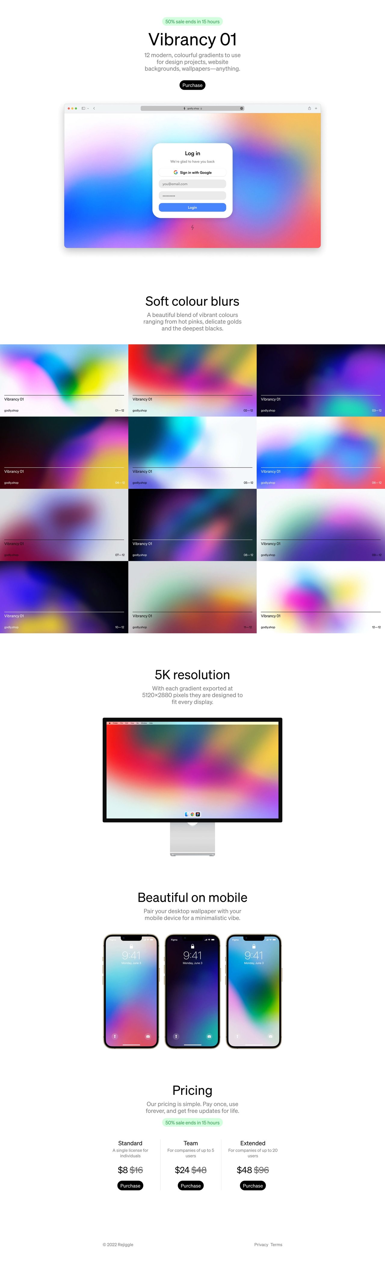 Vibrancy 01 Website Screenshot