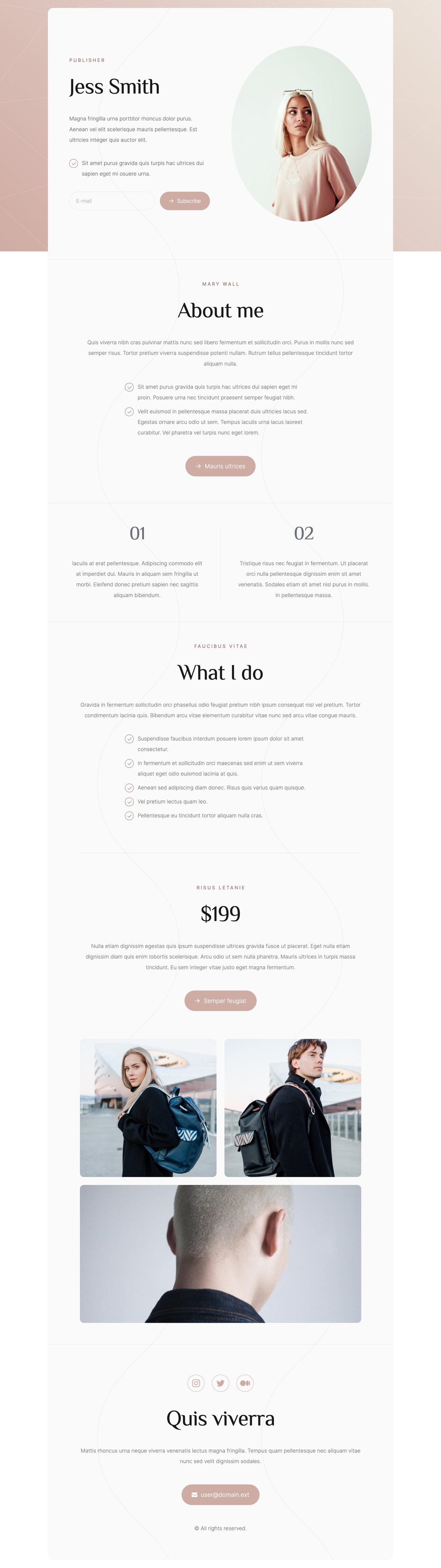 Jess Smith Website Screenshot