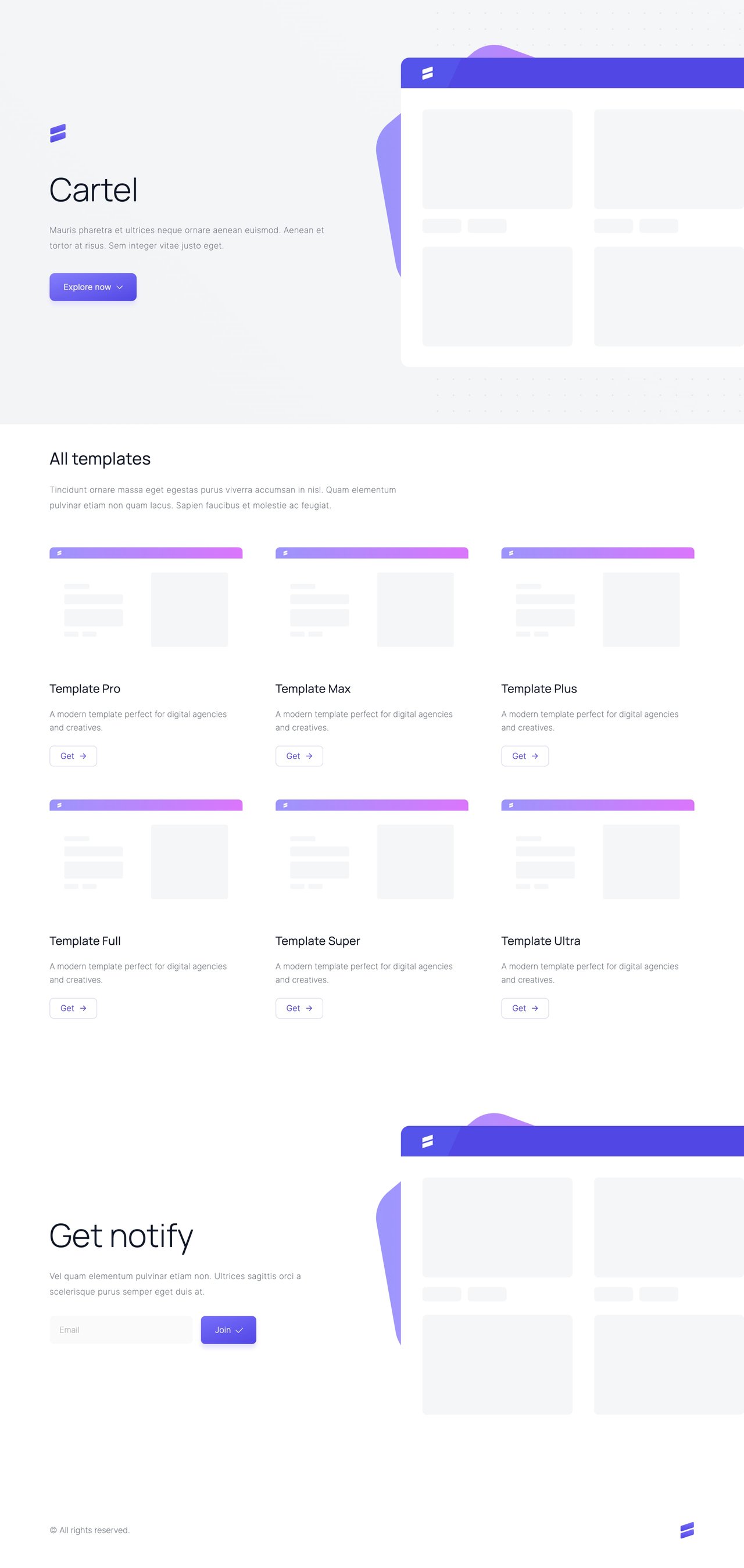 Cartel Website Screenshot