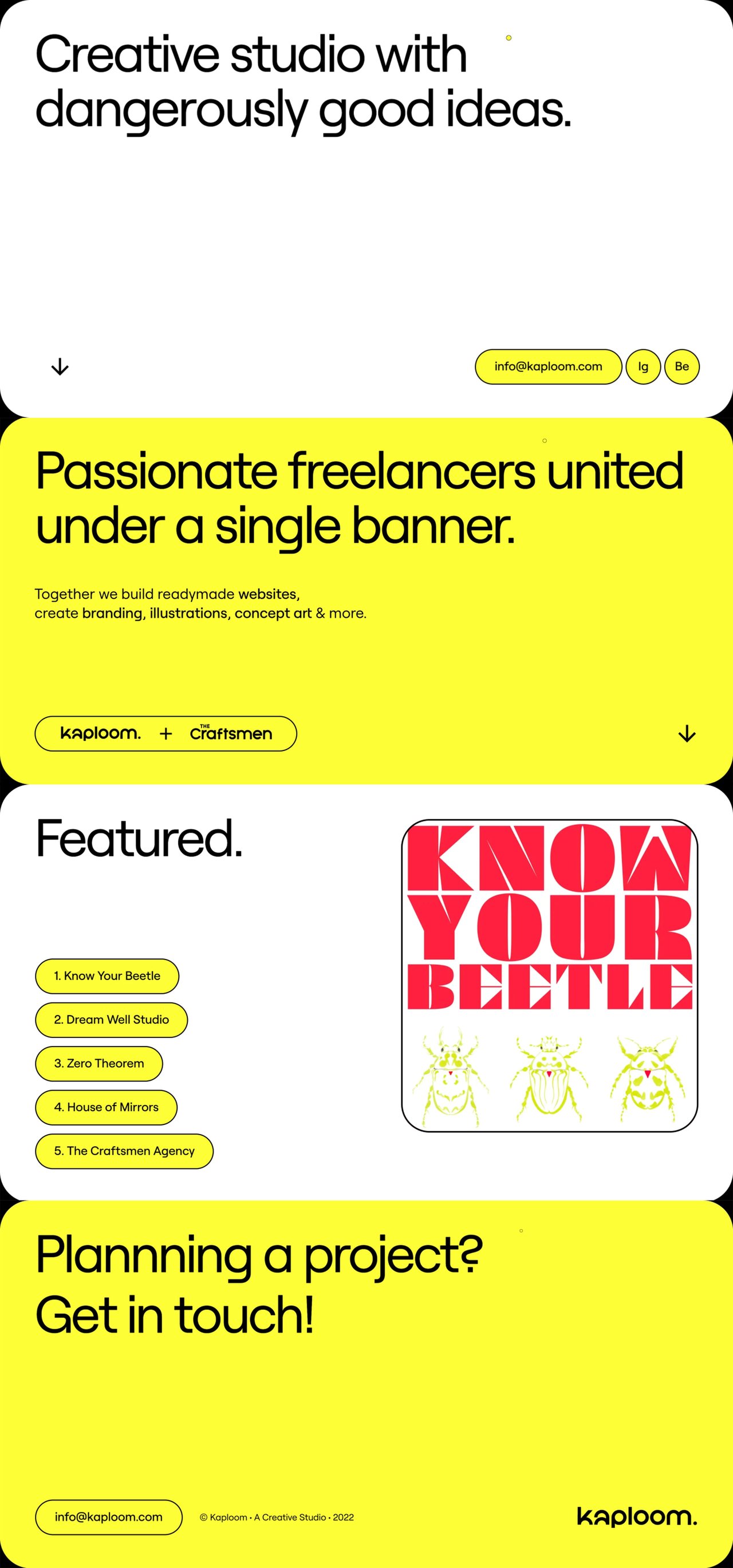 Kaploom Website Screenshot