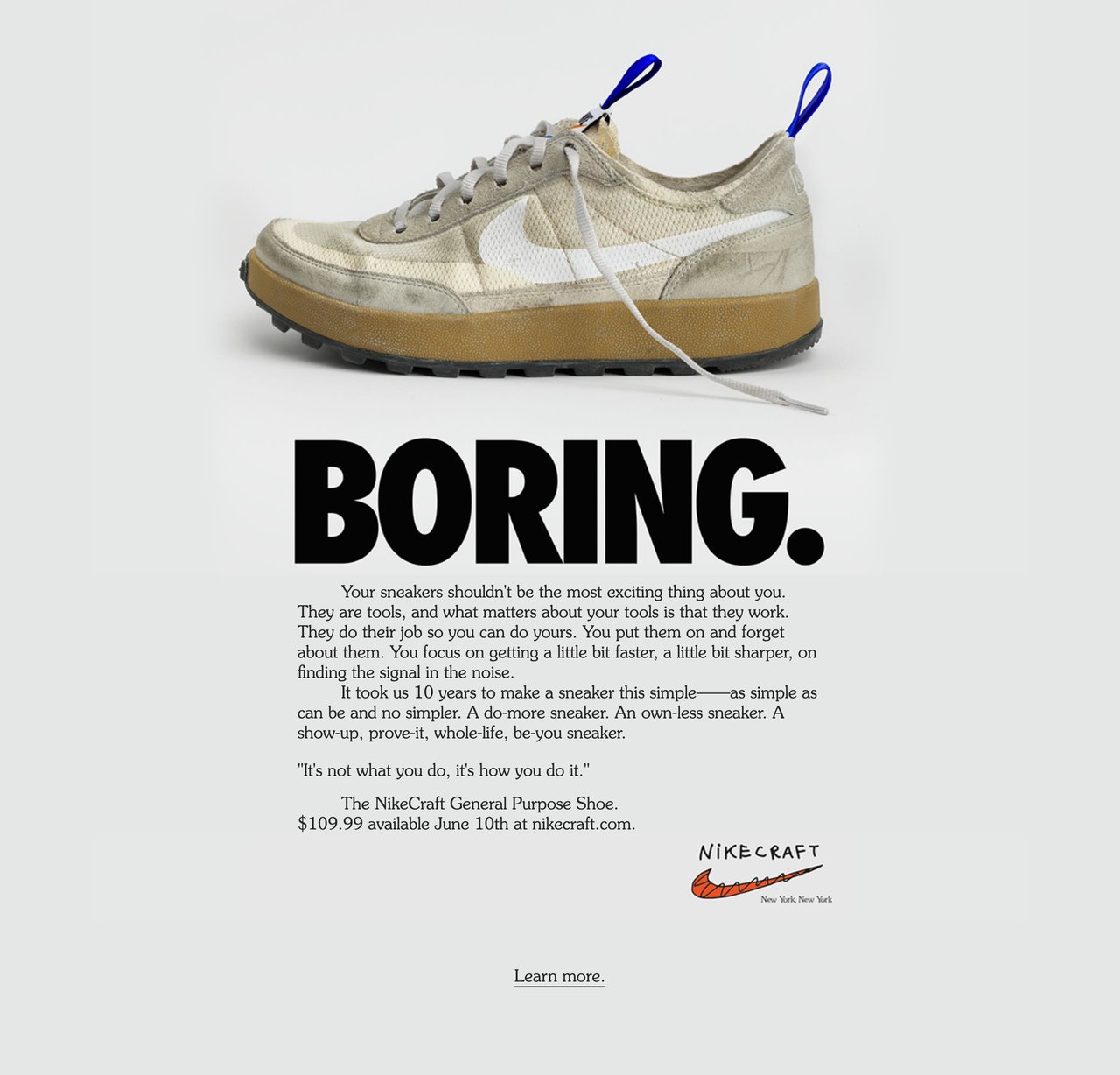 NikeCraft Website Screenshot