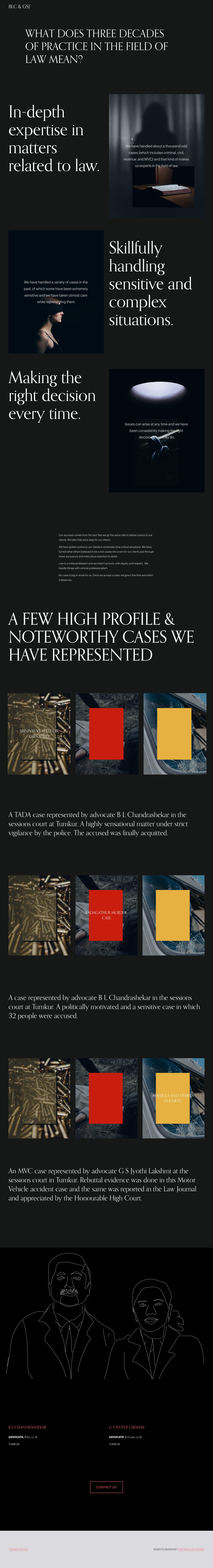 BLC & GSJ Website Screenshot