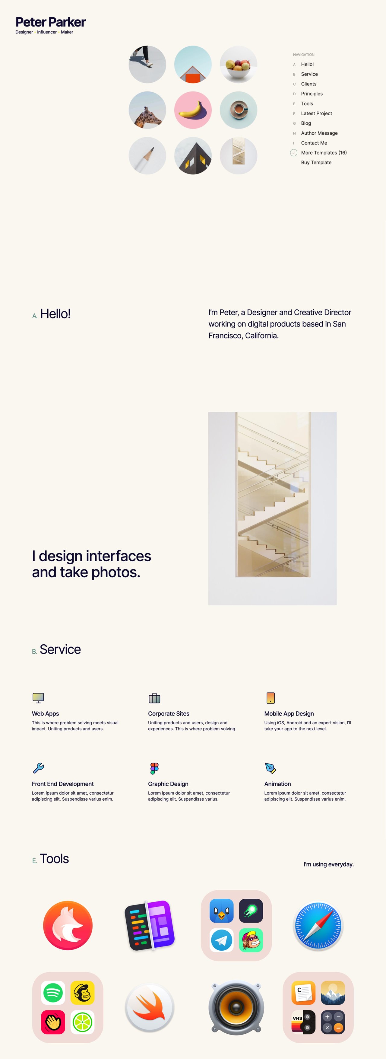 Minimalistic Website Screenshot