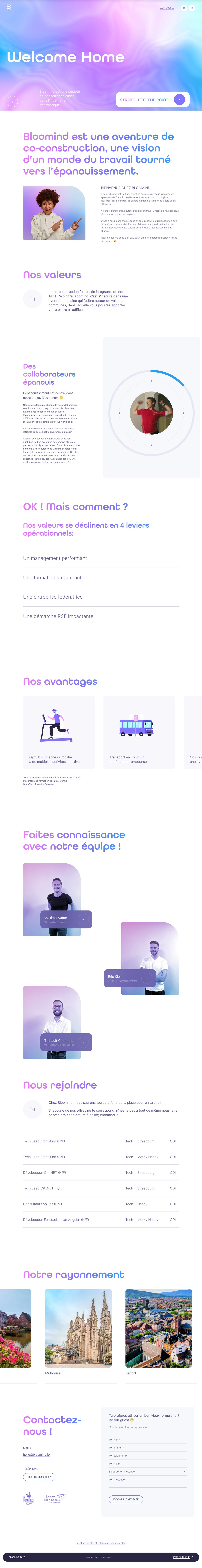 Bloomind Website Screenshot