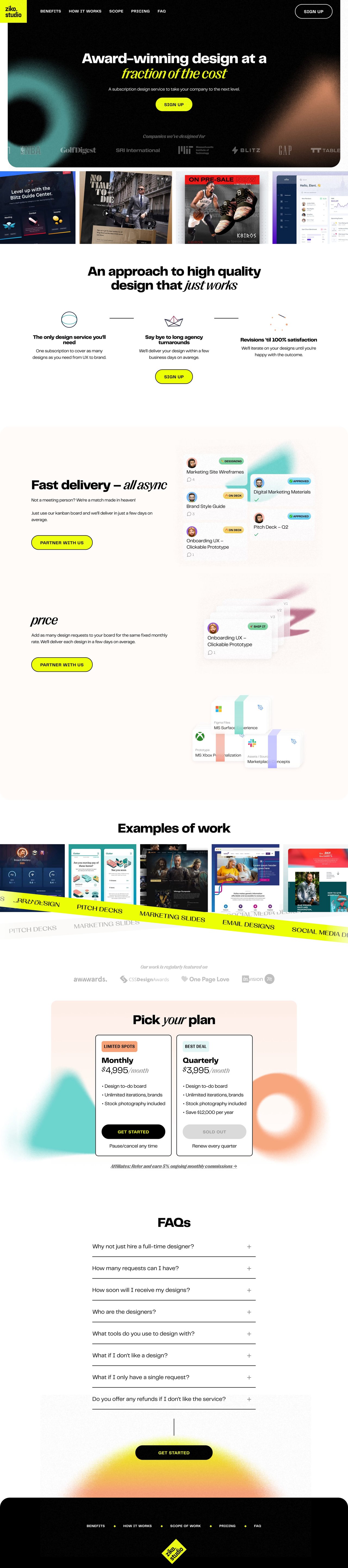 Ziko Studio Website Screenshot