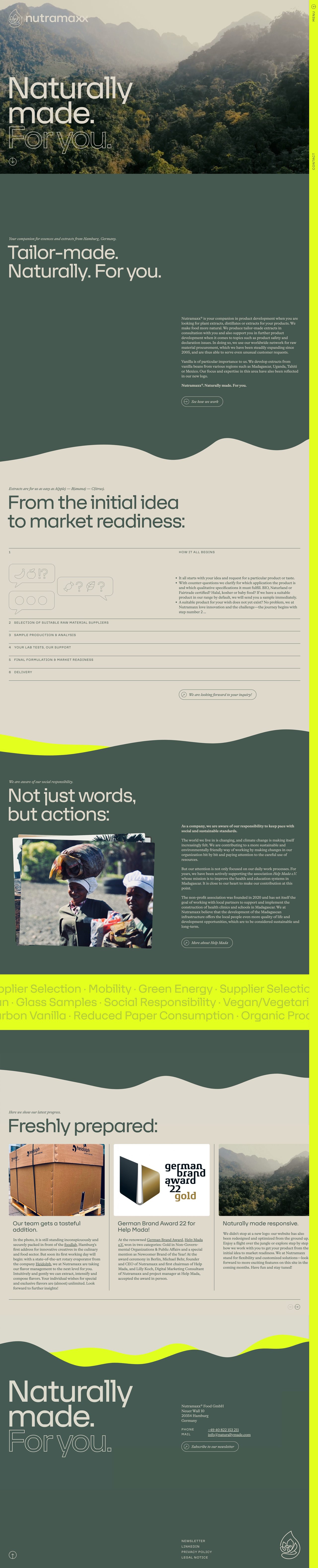 Nutramaxx Website Screenshot