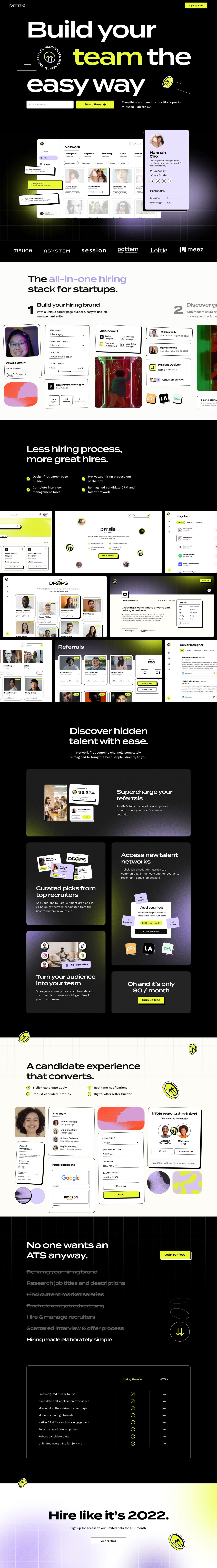 Parallel Website Screenshot