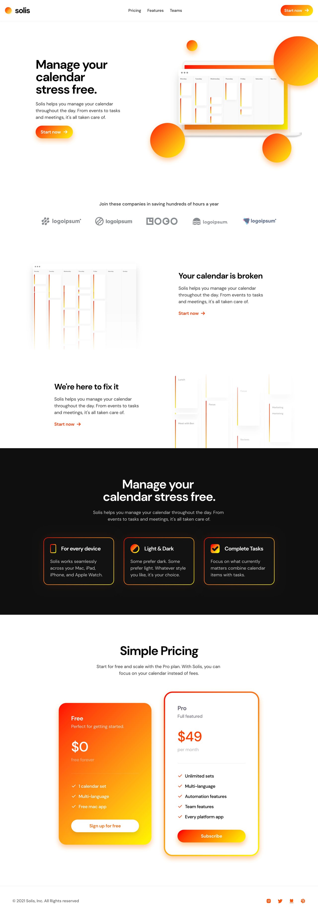 Solis Website Screenshot