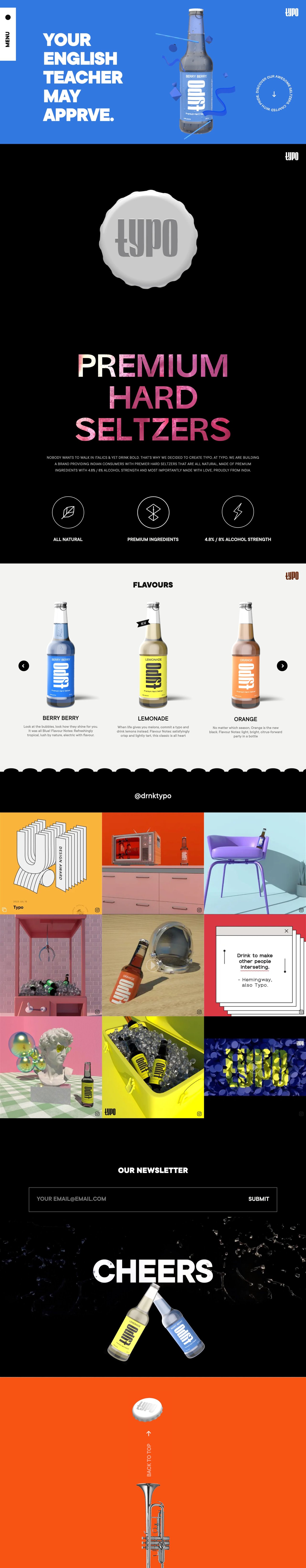 Typo Website Screenshot