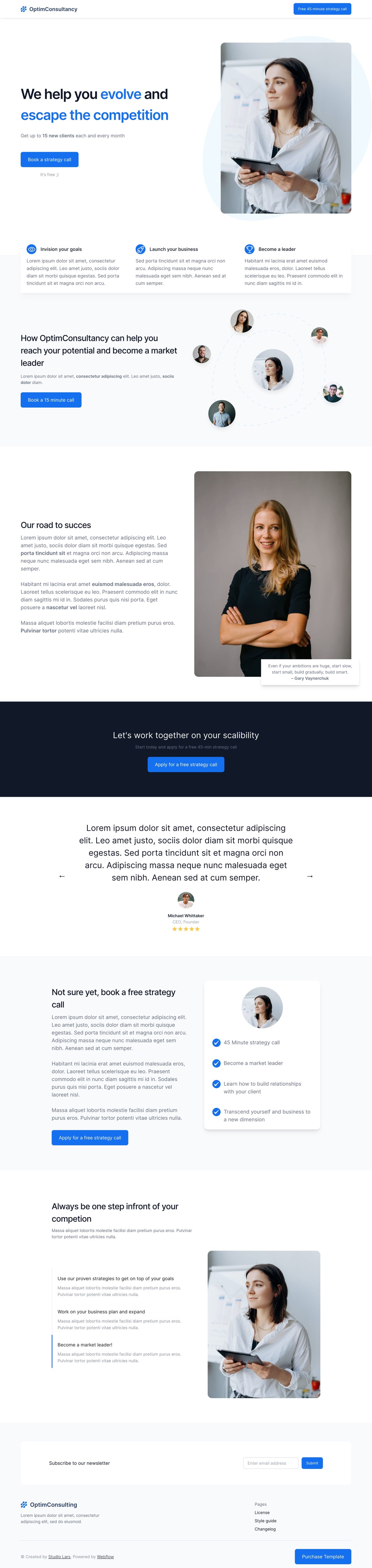 OptimConsultancy Website Screenshot