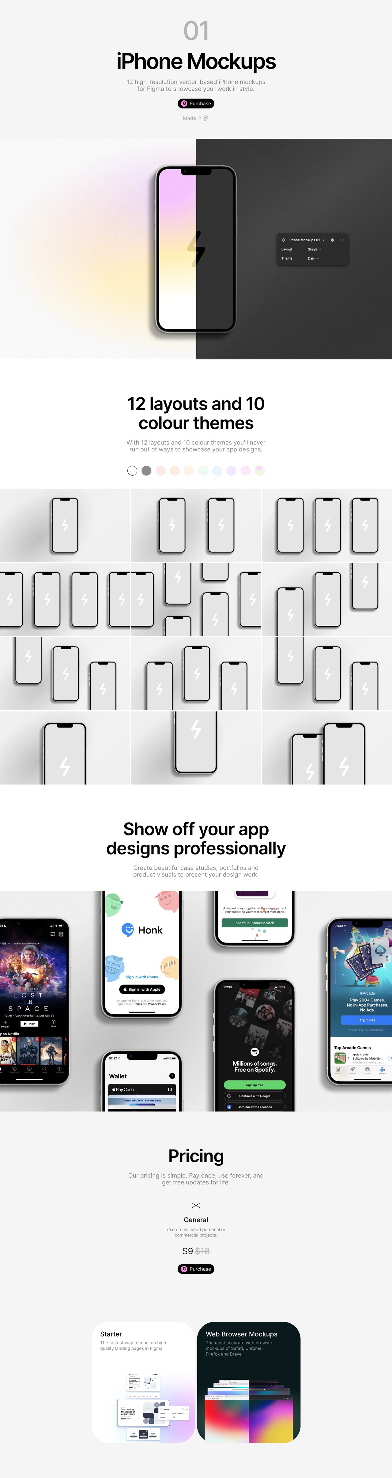 iPhone Mockups Website Screenshot