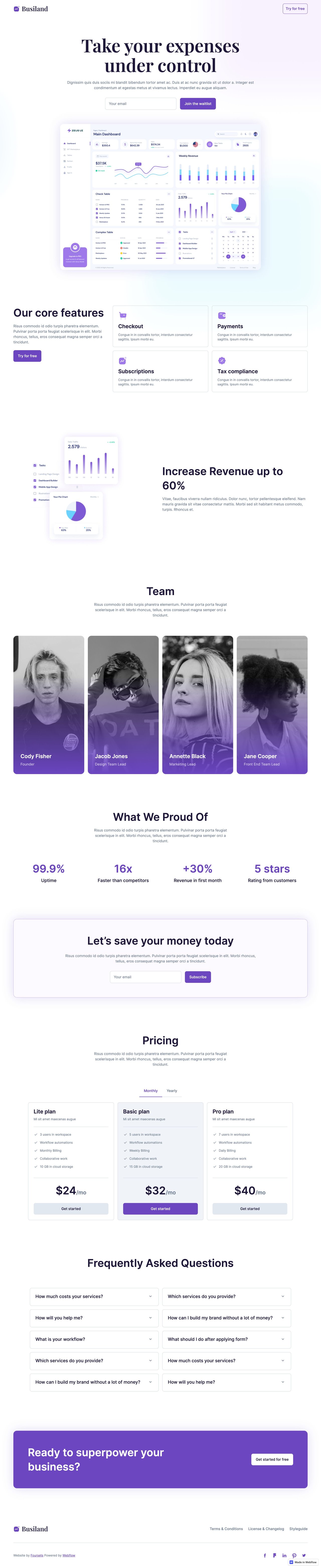 Busiland Website Screenshot