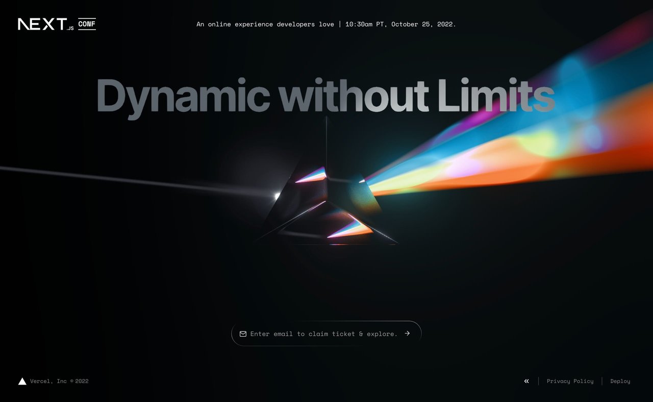 Next.js Conf Website Screenshot