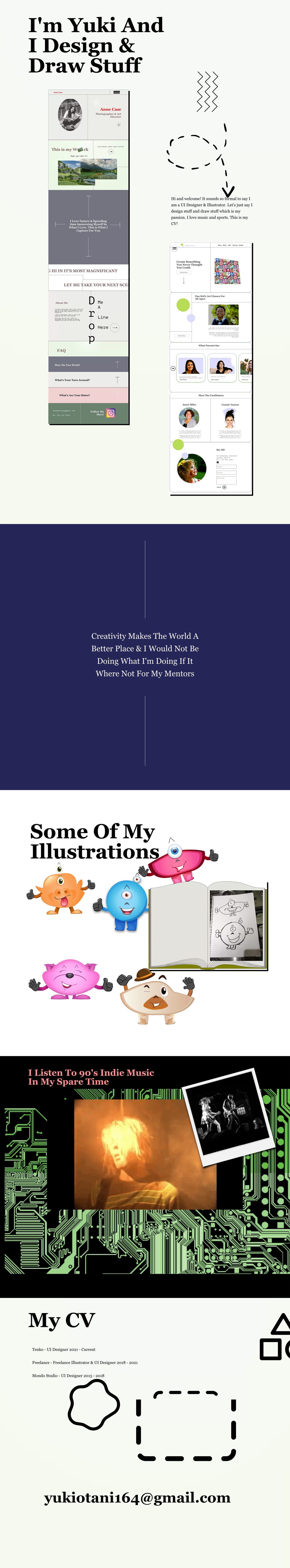 Yuki Otani Website Screenshot