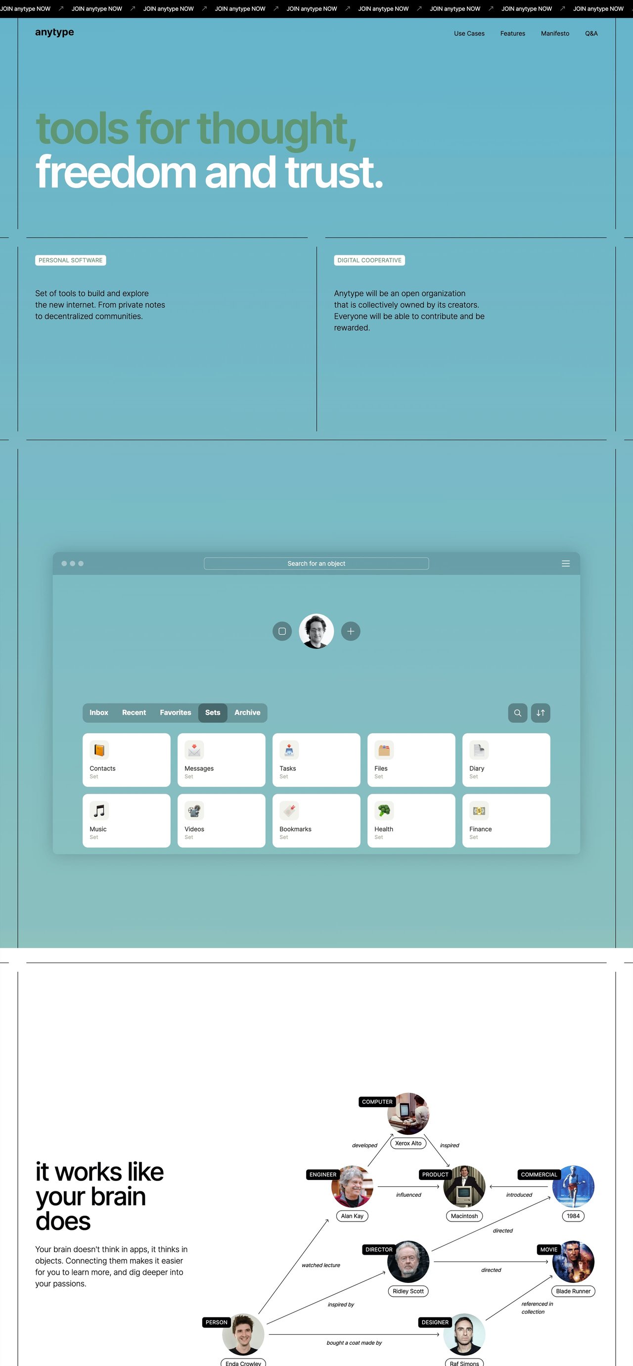 Anytype Website Screenshot