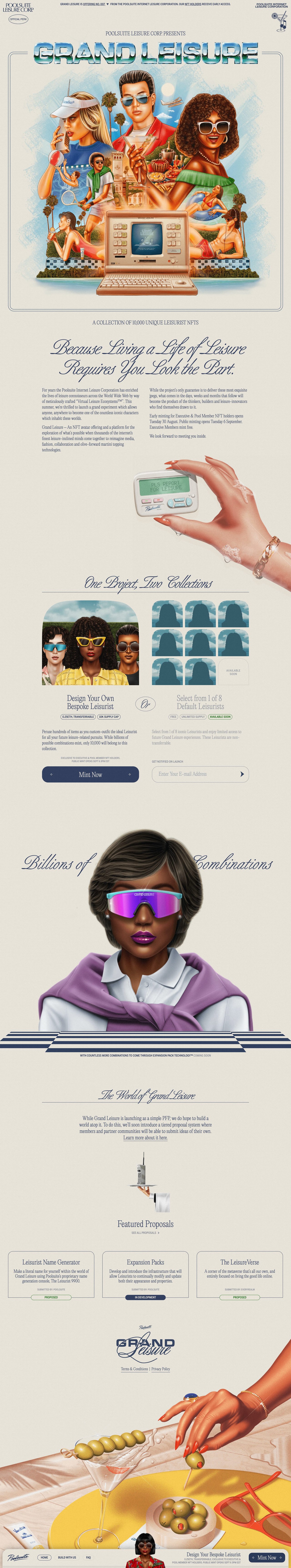 Grand Leisure Website Screenshot