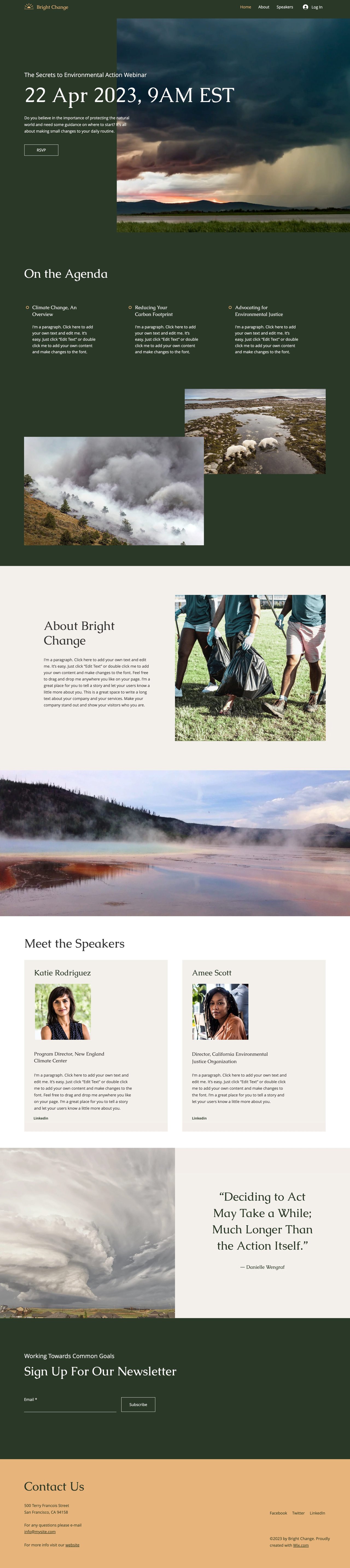 Bright Change Website Screenshot