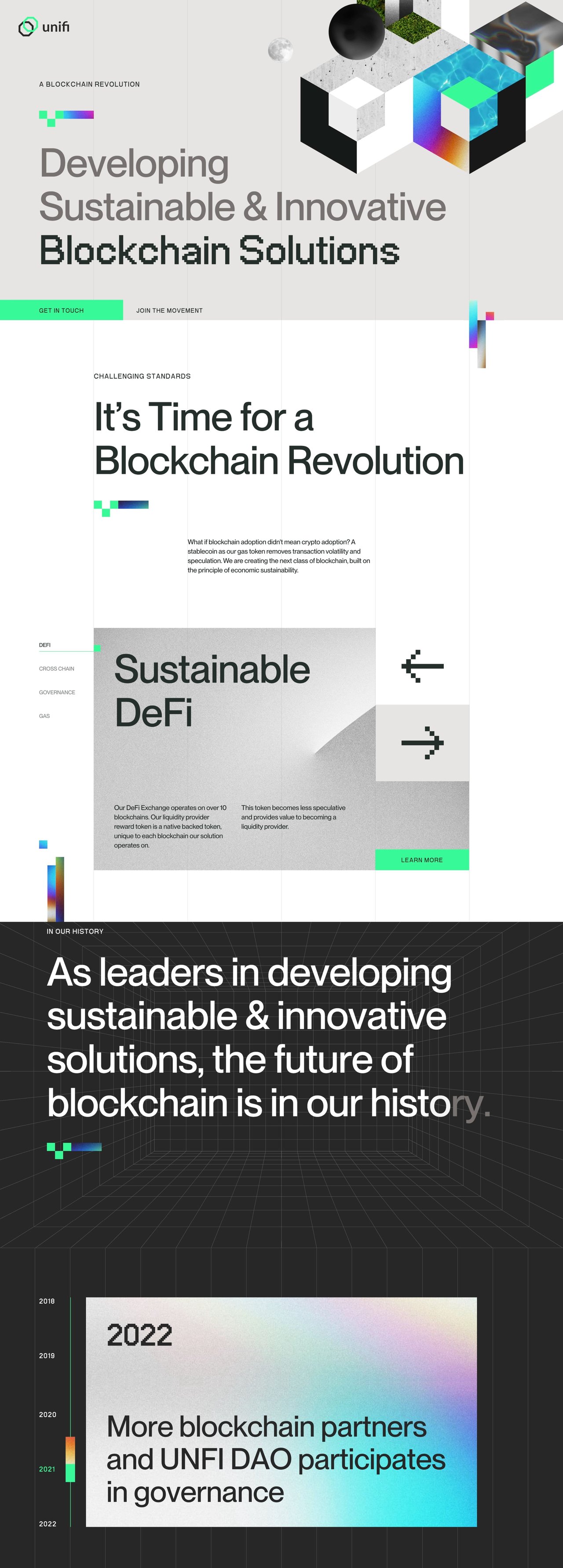 Unifi Protocol Website Screenshot