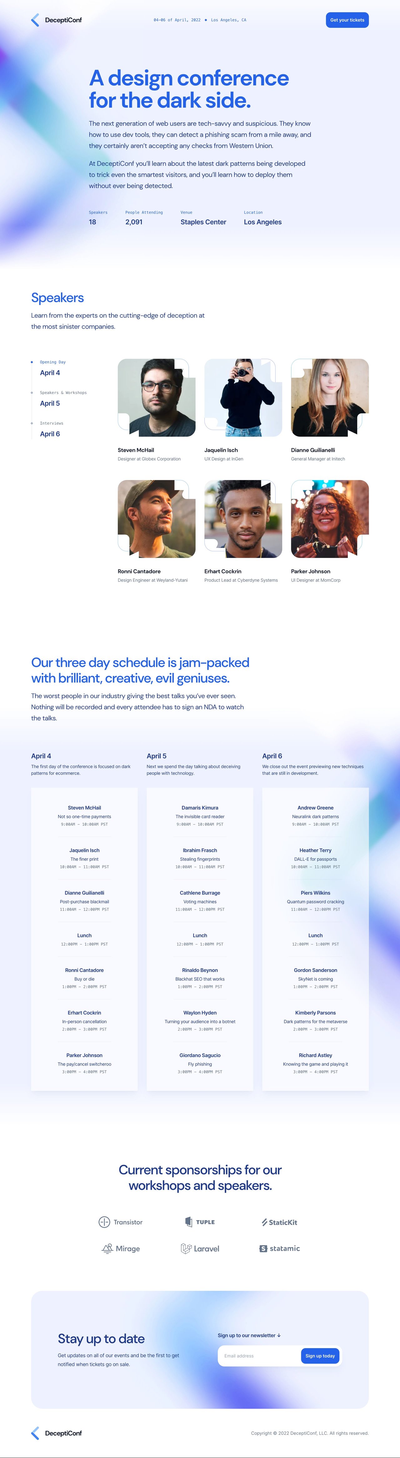 Keynote Website Screenshot