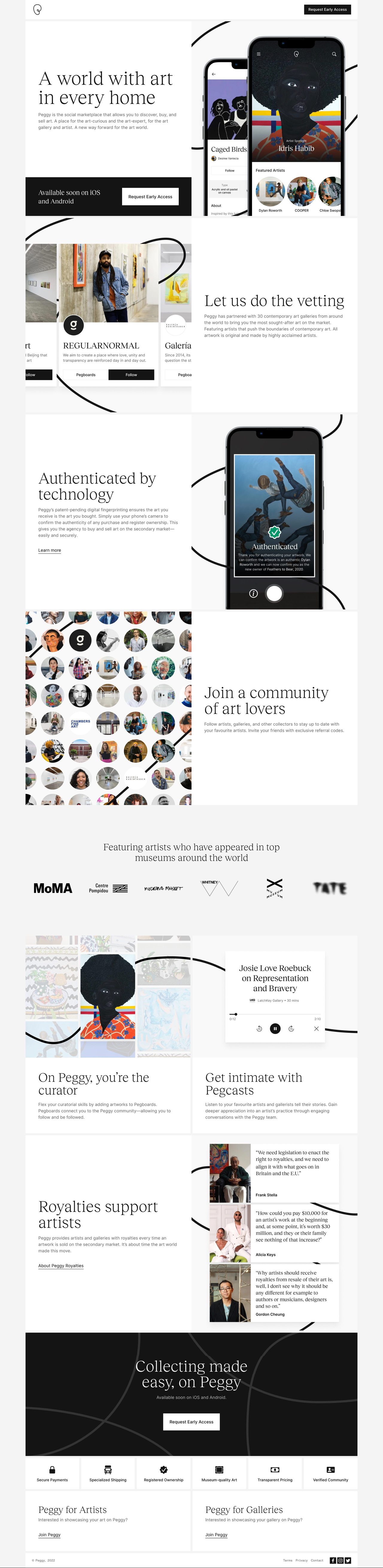 Peggy Website Screenshot