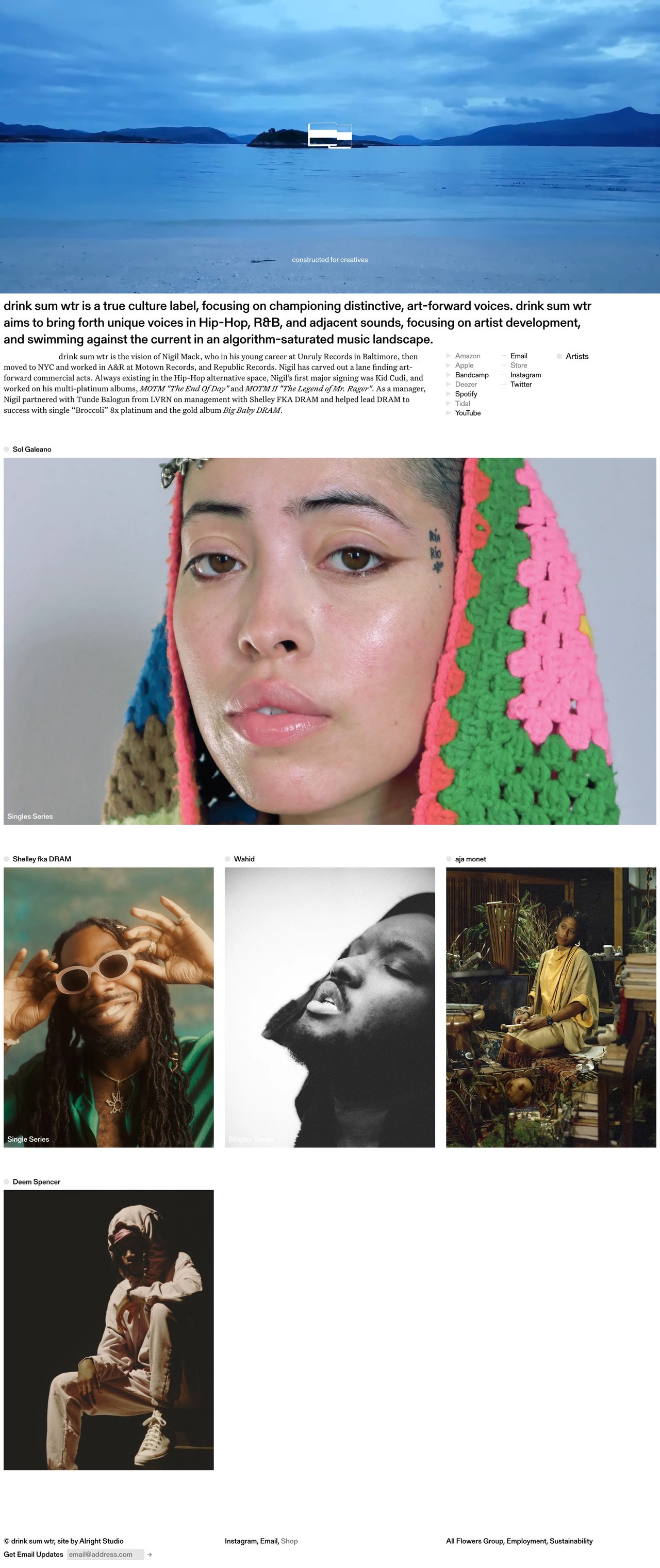 drink sum wtr Website Screenshot