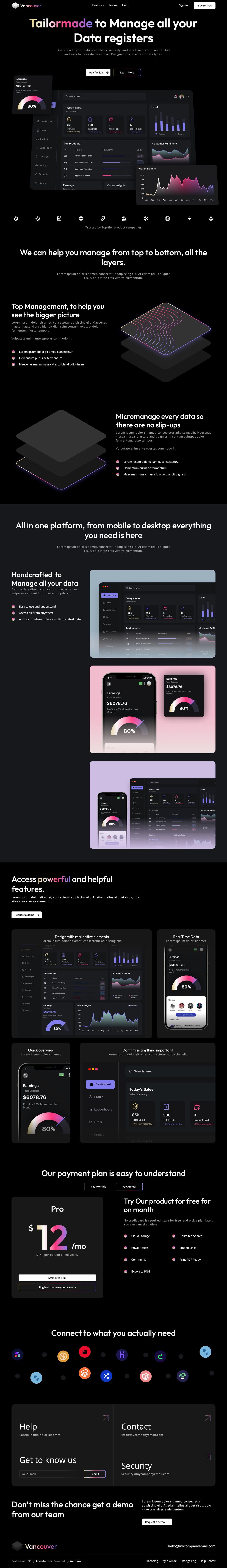 Vancouver Website Screenshot