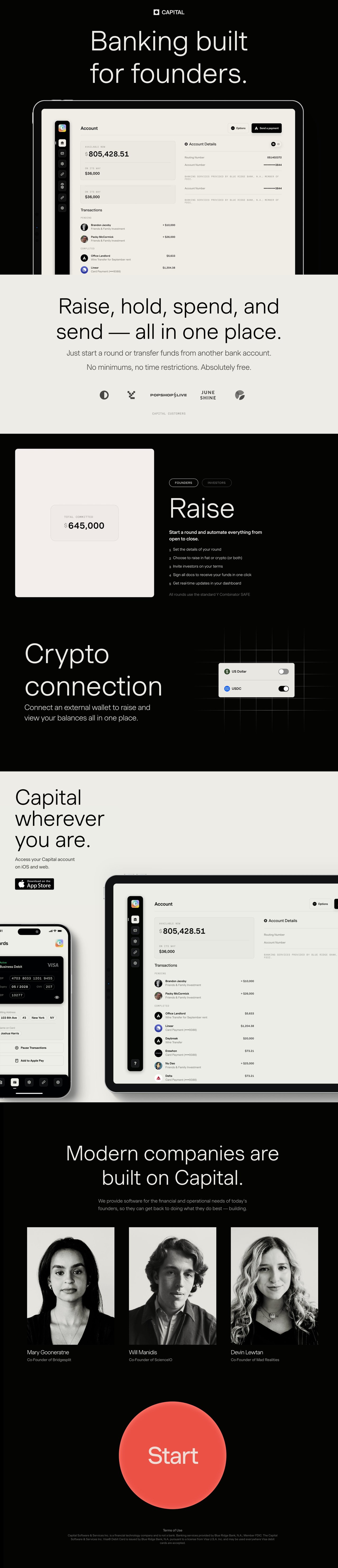 Capital Website Screenshot
