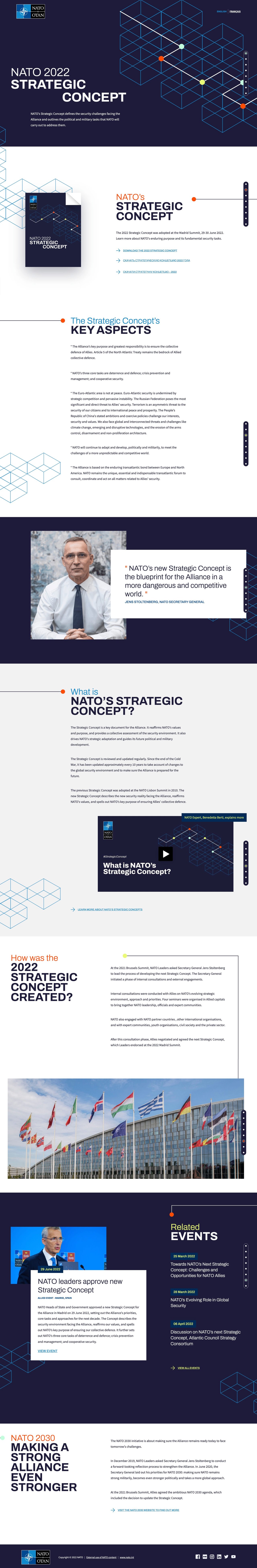 Nato 2022 – Strategic Concept Website Screenshot