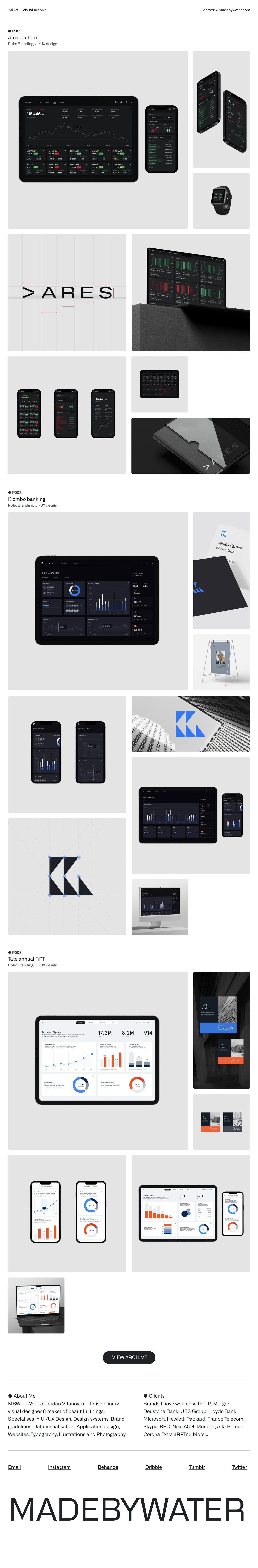 madebywater Website Screenshot