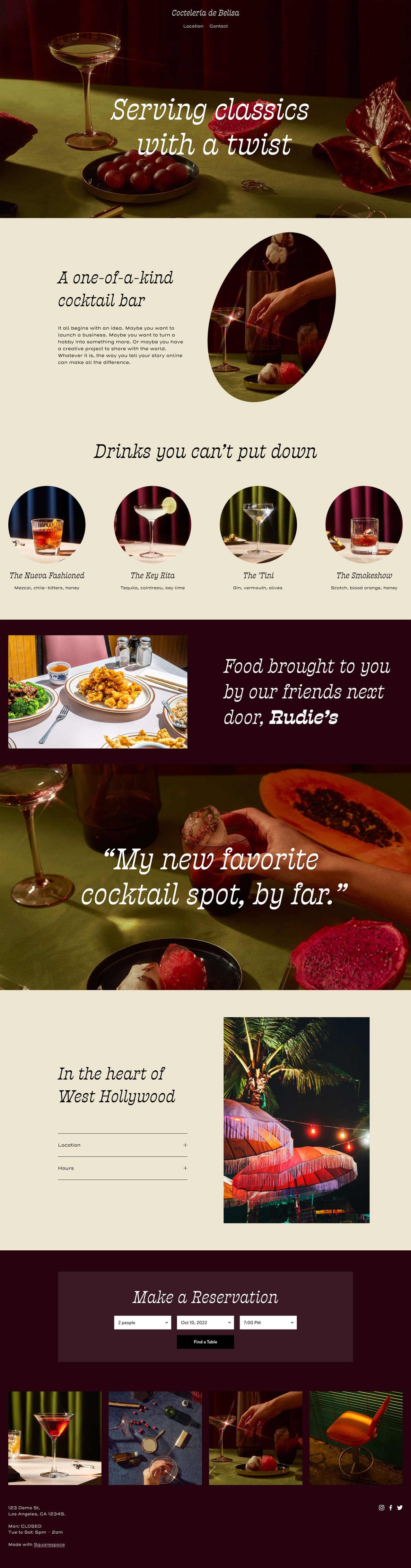 Belisa Website Screenshot