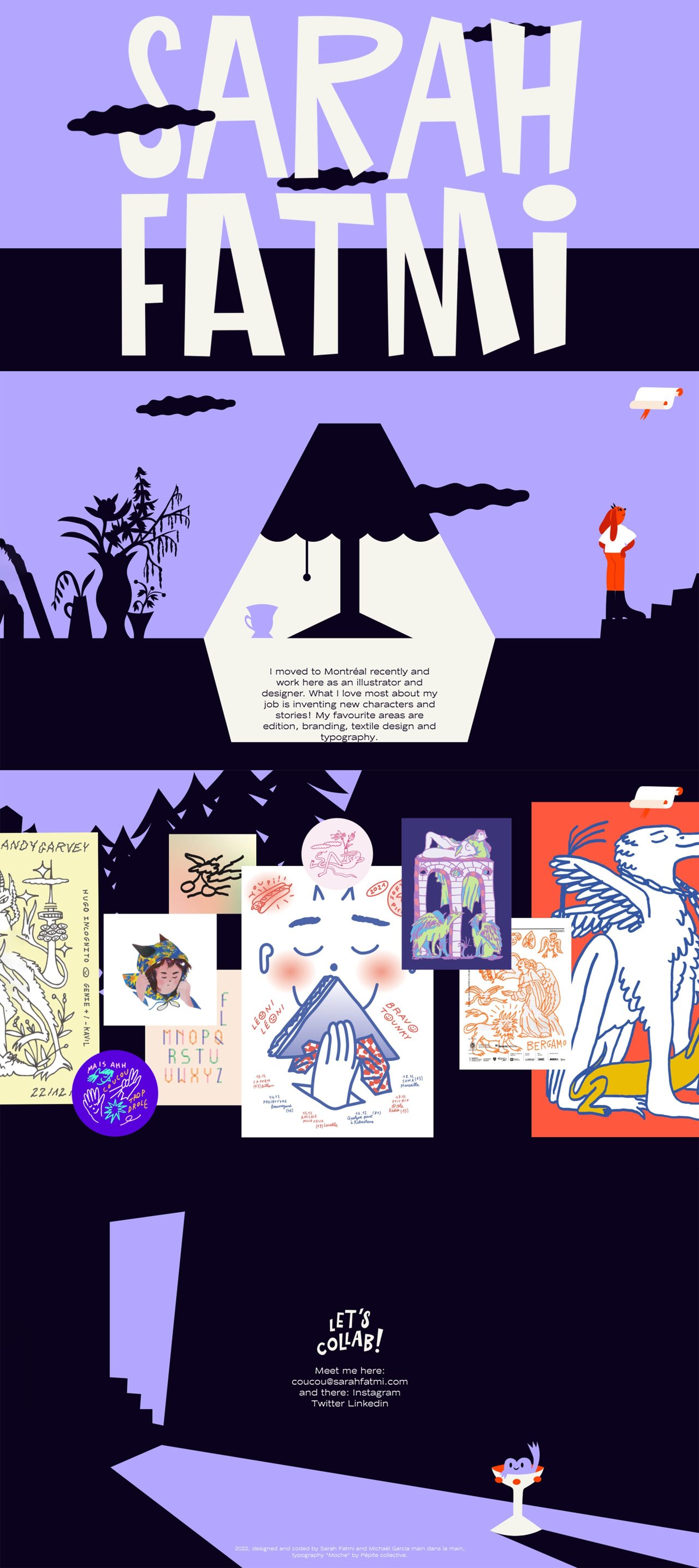 Sarah Fatmi Website Screenshot