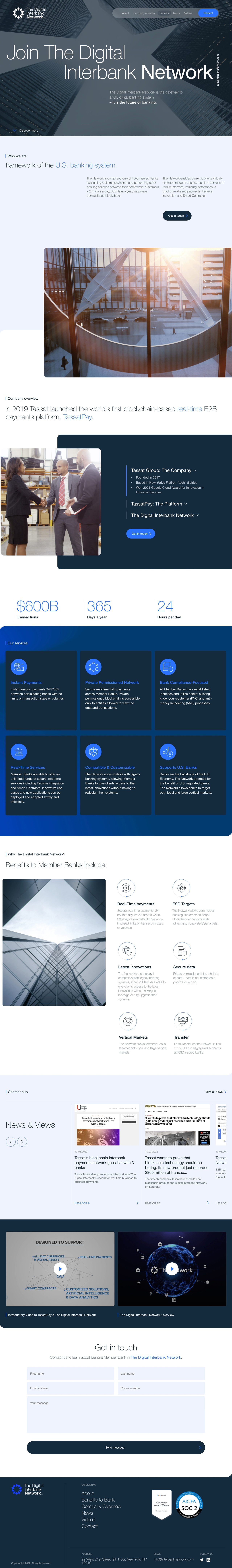 Interbank Network Website Screenshot