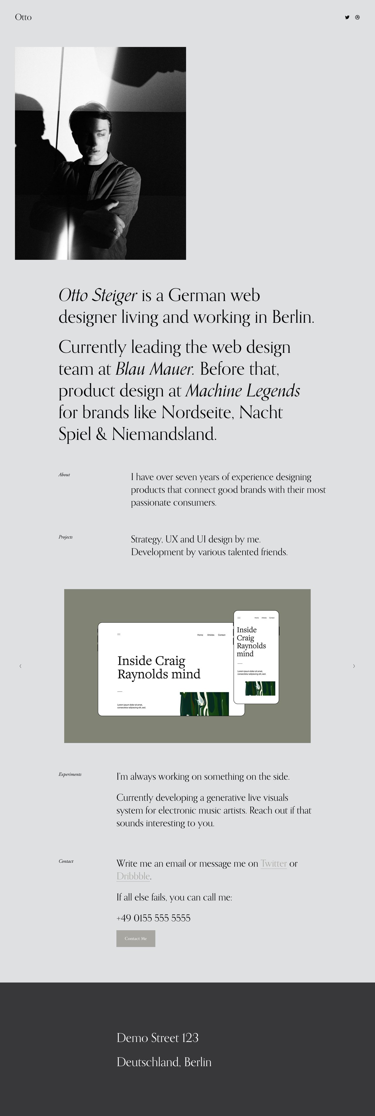 Otto Website Screenshot