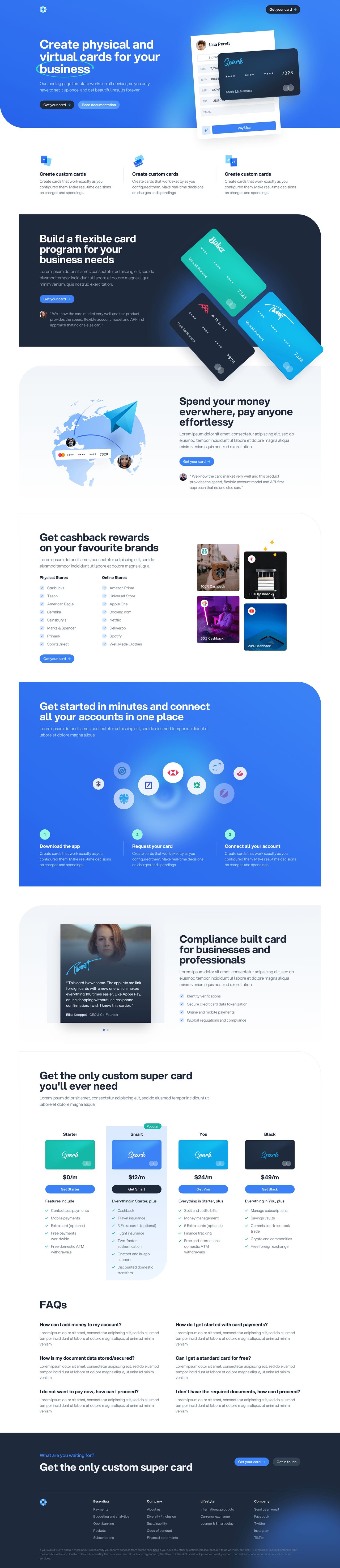 Fintech Website Screenshot